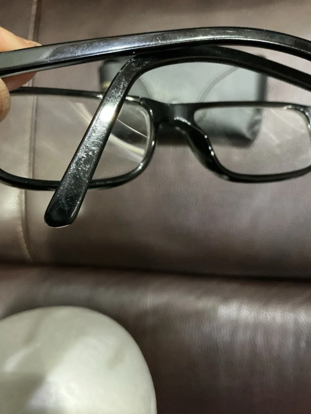 Ray-Ban Black/Gray Rectangular Eyeglass Frames RB5135